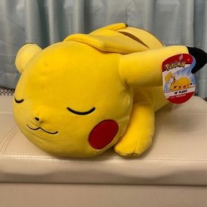 Sleeping Pikachu Plush 18”